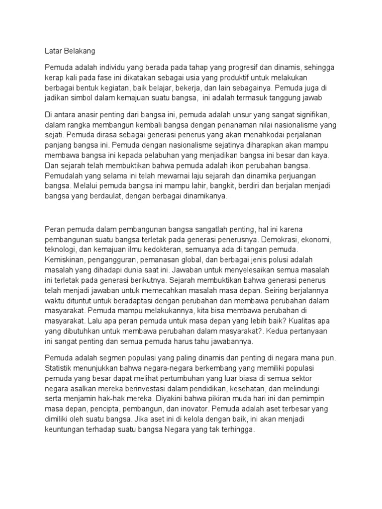 Membentuk Karakter Pemuda Bandung Melalui Kesadaran Beragama