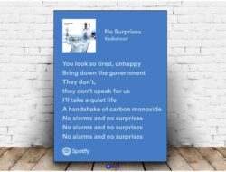Lirik Lagu No Surprises by Radiohead