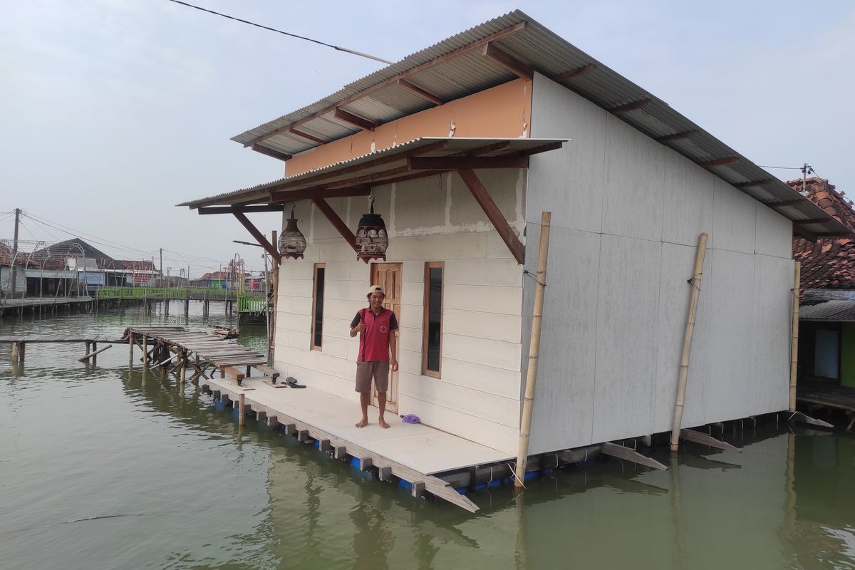 Senyum Bahagia Warga Timbulsloko, Kabupaten Demak Usai Rumah Apung Dibangun