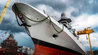 Fregat FREMM Terakhir Diserahkan ke Italia; Generasi Baru Sedang Dibangun