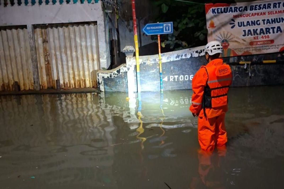 Sungai Ciliwung Meluap, Ratusan Rumah Terendam Banjir