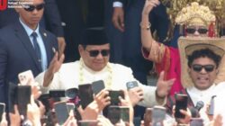 Tarian Pacu Jalur dan Lagu Tabola Bale Goyang, Prabowo Turun dari Mimbar Ikut Bergoyang