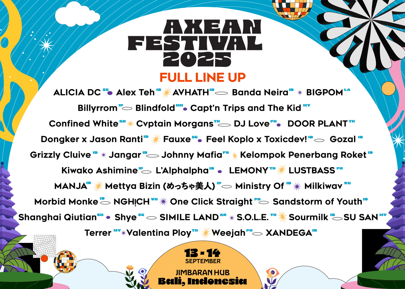 Daftar Musisi yang Tampil di AXEAN Festival 2025