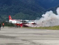 Kapolres Puncak: Pesawat Amole Air Terbakar di Bandara Ilaga Papua Tengah Kapolres Puncak: Pesawat Amole Air Terbakar di Bandara Ilaga Papua Tengah