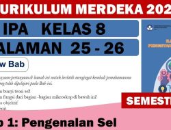 Kunci Jawaban IPA Kelas 8 Halaman 25-26 Kurikulum Merdeka