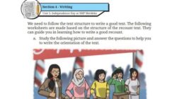 Kunci Jawaban Bahasa Inggris Kelas 8 Halaman 61 Bagian Menulis