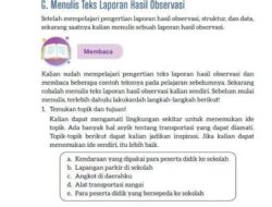 Bocoran! Jawaban Bahasa Indonesia Kelas 8 Halaman 33-34: Teks Laporan Observasi