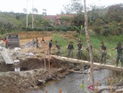 Akses Desa Terbuka, TMMD Bangun Jembatan di Aceh Singkil