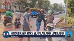 Viral di Medsos! Aksi Pak Ogah Salto saat Kabur dari Razia Satpol PP Memicu Kecelakaan di Jalan Raya