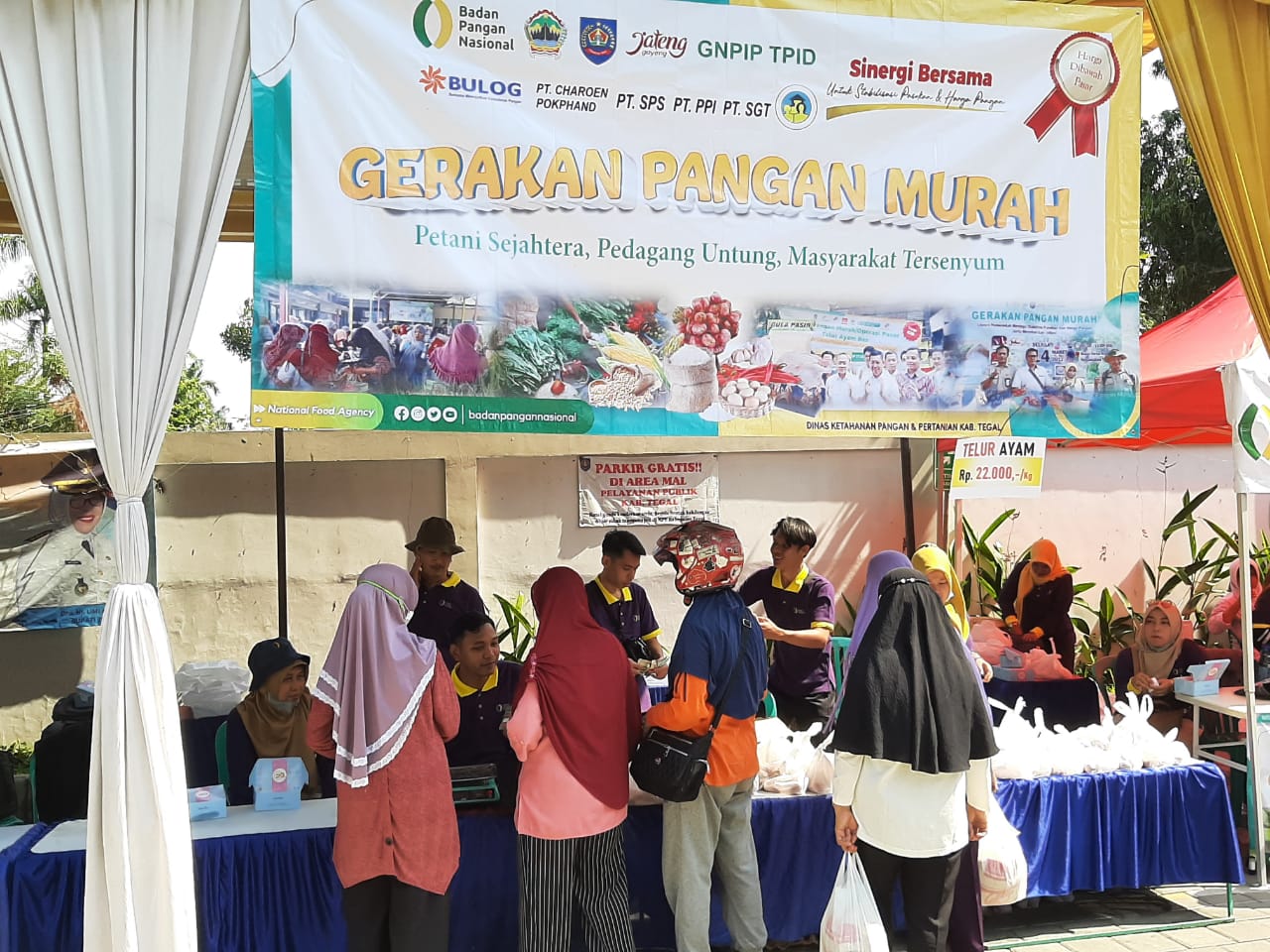 Pemerintah Luncurkan Gerakan Pangan Murah di Kabupaten Tegal