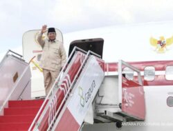 Prabowo Kembali ke Indonesia Usai Berkunjung ke Tiongkok