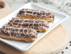 Resep Eclair Coklat Rumahan, Kue Prancis Rasa Cream Lembut dan Coklat