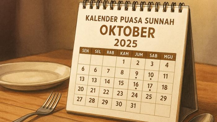 Kalender Nasional Oktober 2025: Jadwal Puasa Sunnah dan Hari Penting