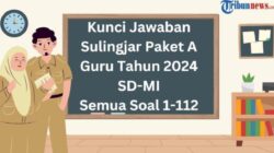 30 Kunci Jawaban Soal Sulingjar SD/MI Paket A 2025: Penting untuk Guru dan Survei Lingkungan Belajar