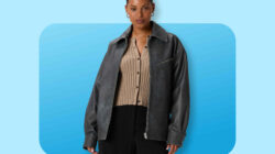 I’m Layering My Fall Outfits with This Restocked Leather Bomber Jacket That Shoppers Call ‘Iconic’